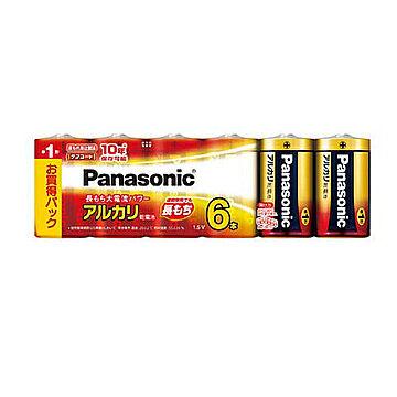 パナソニック Panasonic 乾電池 単1形アルカリ乾電池 6本パック LR20XJ/6SW 管理No. 4984824719705