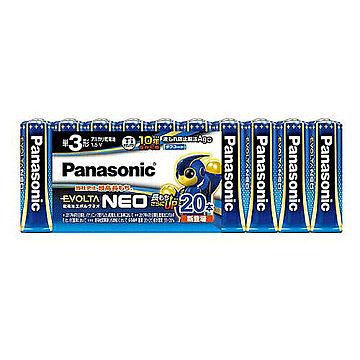 パナソニック Panasonic EVOLTA NEO エボルタネオ 単3形アルカリ乾電池 20本パック 日本製 LR6NJ/20SW 台風 防災グッズ 管理No. 4549077899071
