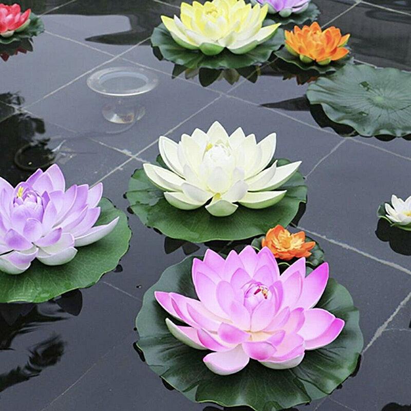 造花 蓮の花 蓮華 5個セット ロータス lotus 浮かせ花 フローティングフラワー アートフラワー フェイクフラワー アジアン雑貨 お得