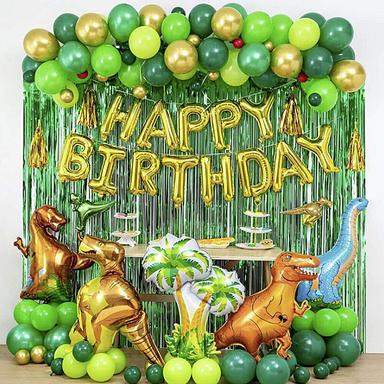 バルーン ガーランド 誕生日 恐竜 風船 HAPPY BIRTHDAY 飾り付け セット バースデー 飾り 男の子 女の子 子供