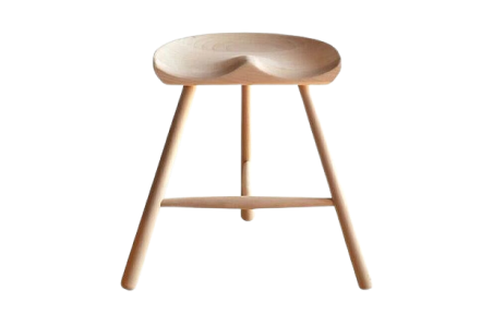 MILKER's chair No.49 ミルカーズチェア ３本足 木製 スツール | 椅子 ダイニング 高さ 49 インテリア 座り心地 無塗装 無垢材