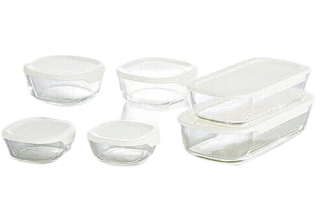 ハリオ 保存容器6点セット 4171-051 管理No. 4977642421974