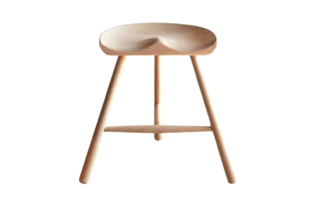 MILKER's chair No.49 ミルカーズチェア ３本足 木製 スツール | 椅子 ダイニング 高さ 49 インテリア 座り心地 無塗装 無垢材